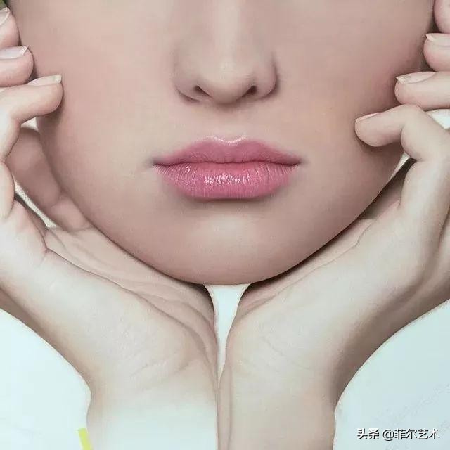 美女画家画美女，怎么看怎么美，看着她的画呼吸都要停滞了