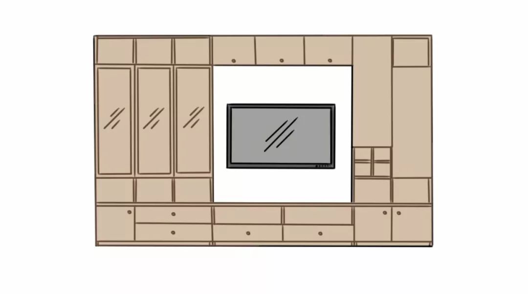 客厅电视柜搭配效果图,客厅流行哪种电视柜好看又实用