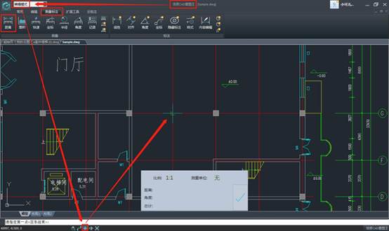 cad快速看图测量面积怎么拖动图纸,cad快速看图测量面积换算成平方米
