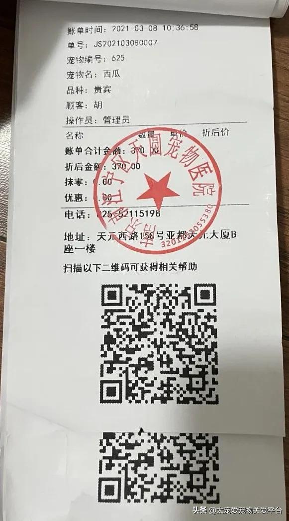 十二指肠溃疡丨太宠爱理赔案例南京天圆宠物医院