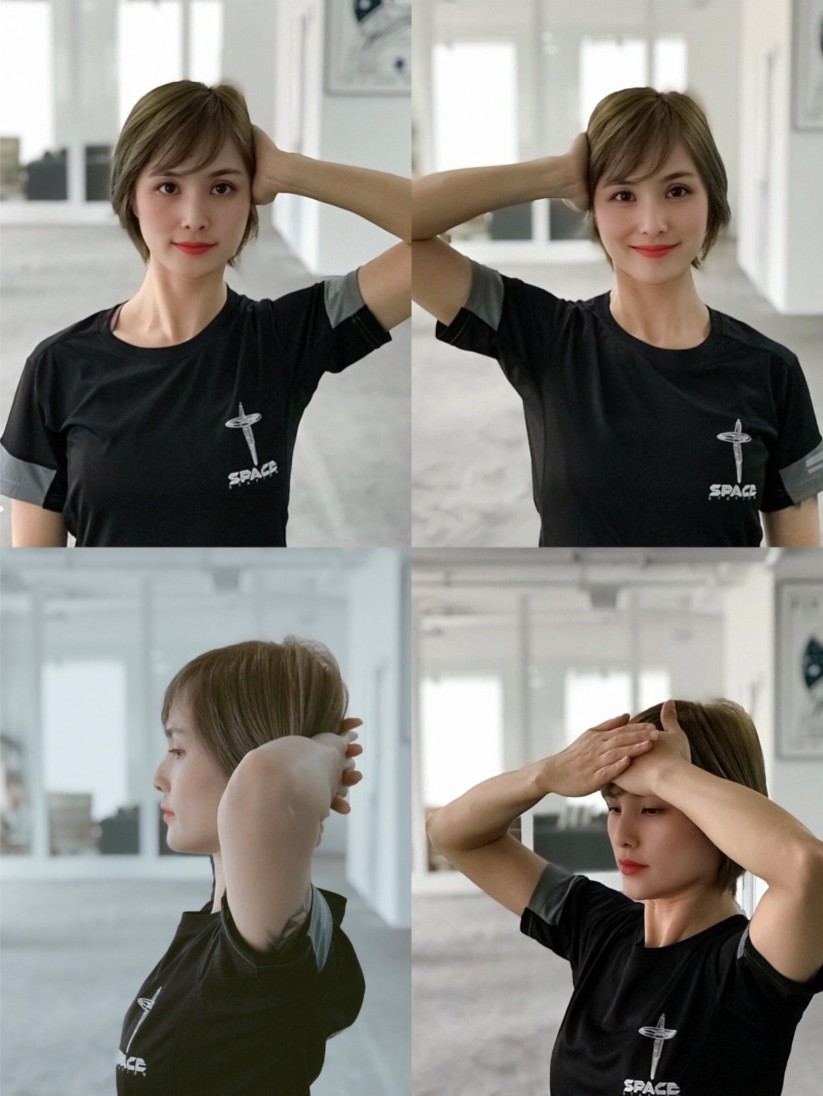 中年女士颈椎锻炼,颈椎病怎么健身