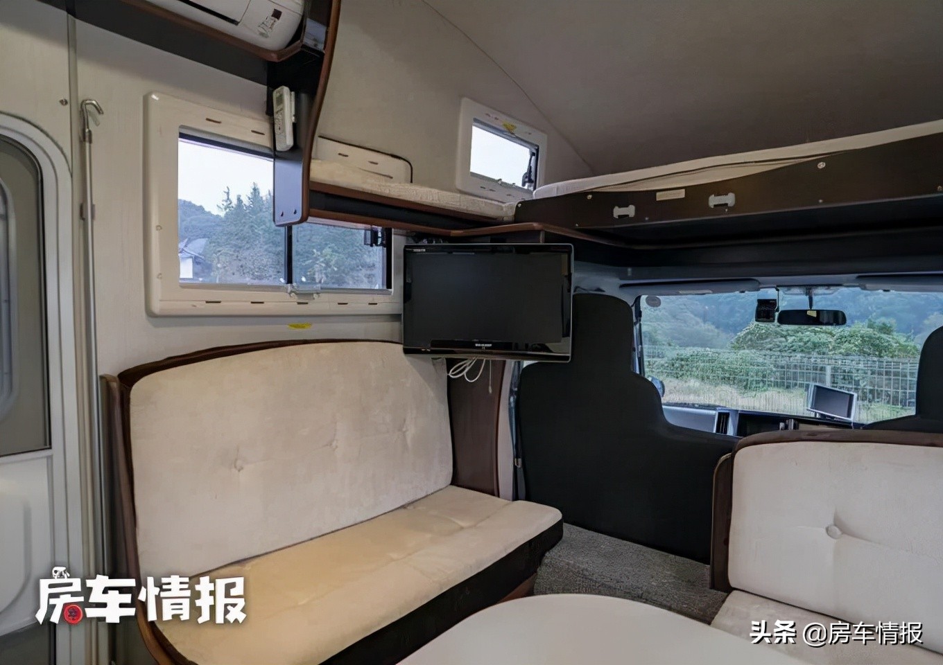 五十铃平头顶房车,六卧五十铃平头升顶房车