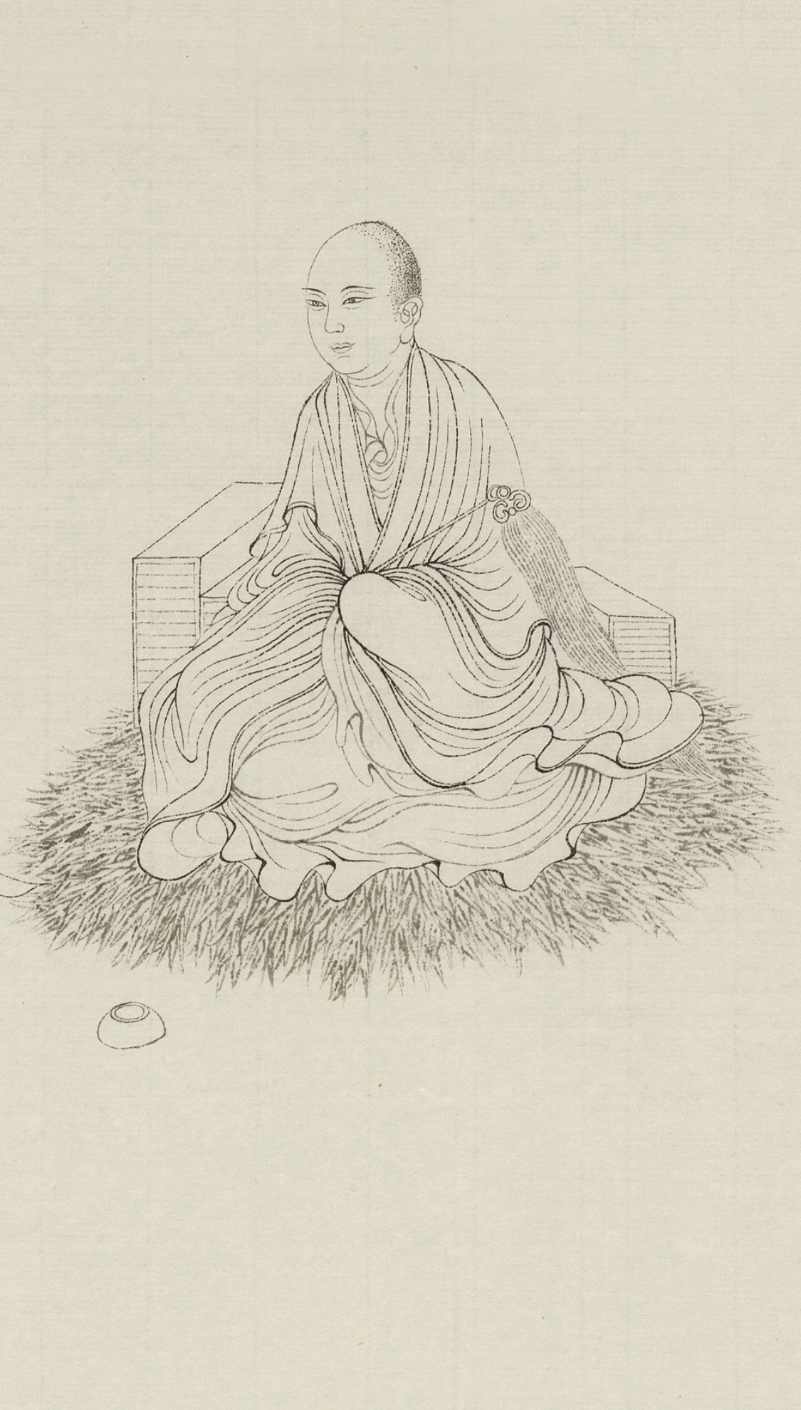 吕布白描绣像图,吕布白描画欣赏