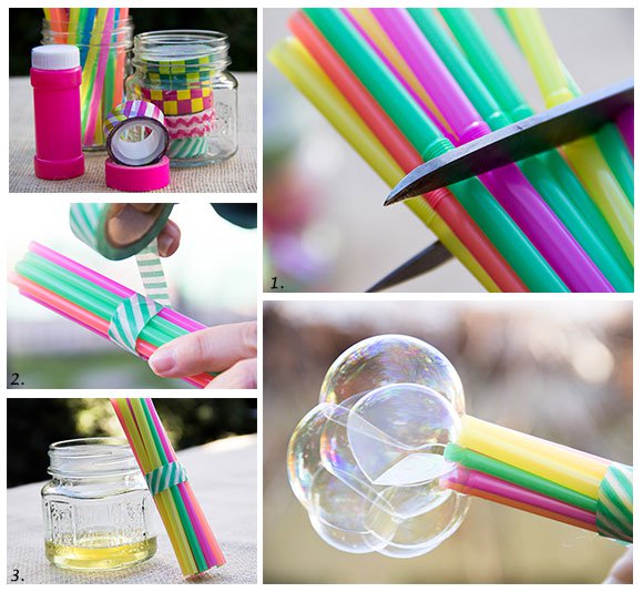 吹泡泡简单又好看手工,怎么自制无毒健康又好玩的泡泡水