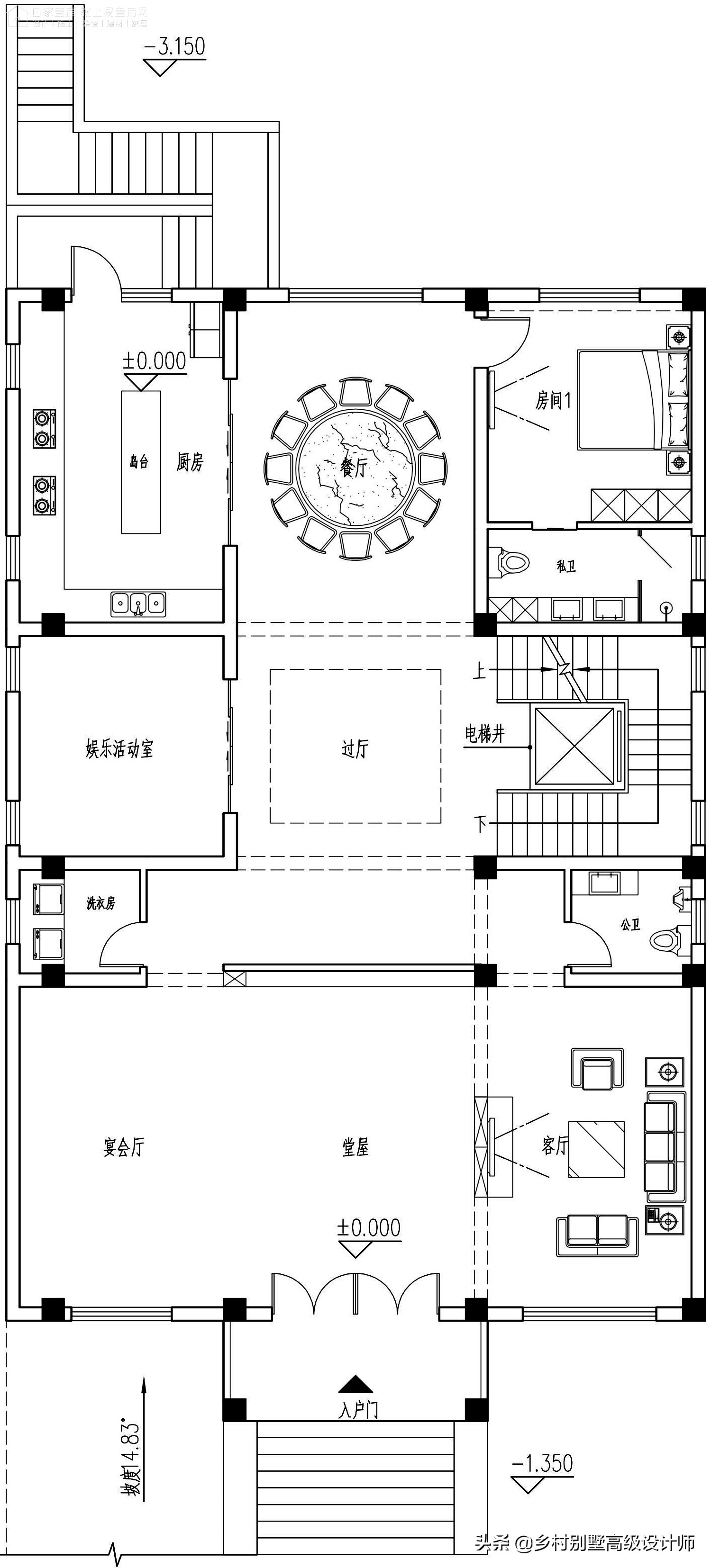 孝感新中式别墅,湖北孝感现代风别墅