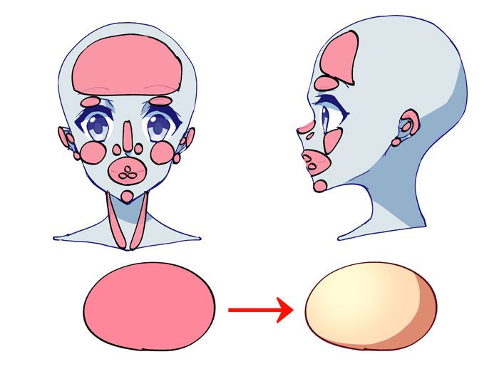 动漫人物怎么画头部,怎么画动漫人物头部结构
