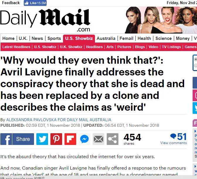 艾薇儿到底是不是替身 (艾薇儿替身阴谋真相)