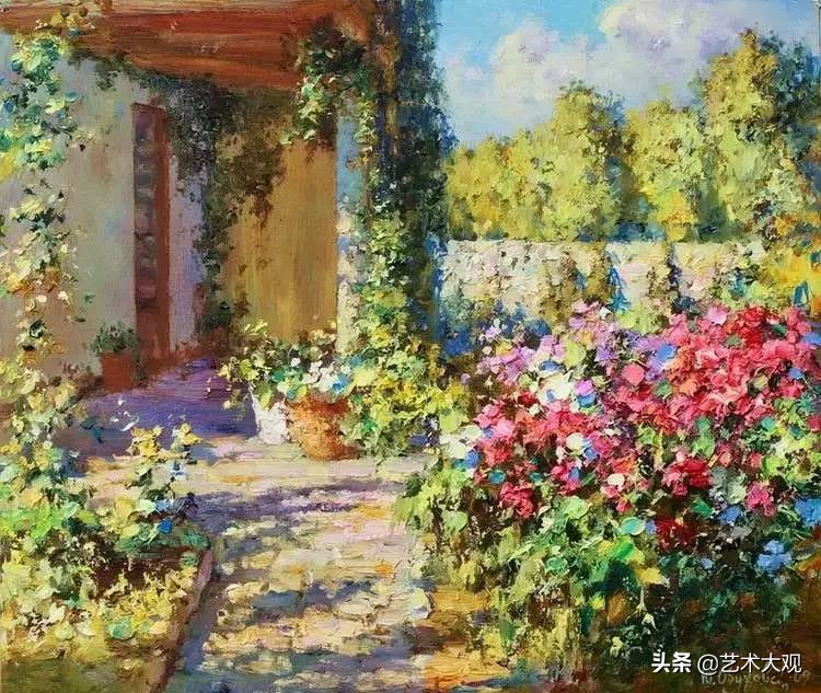 俄罗斯画家风景油画作品选集,尤里奥布霍夫人物画