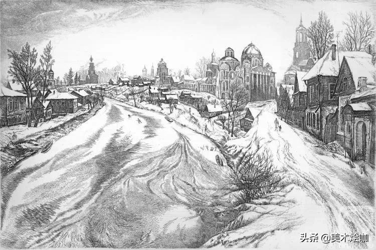 德国风景素描大全,东欧风景素描