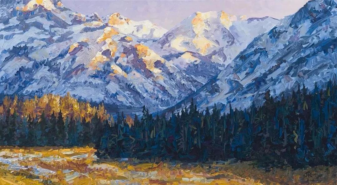 唯美壮丽的印象派风景油画,意境优美的古典风景油画欣赏