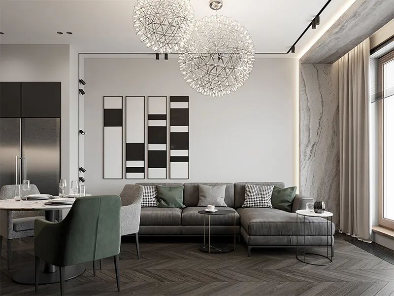 客厅中间射灯怎么布光,沙发背景墙射灯用什么光