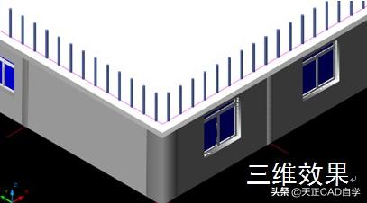 天正中怎么将原来墙体变为女儿墙,天正cad的上人平屋顶女儿墙如何画