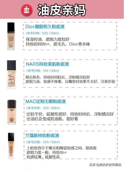 超平价粉底液50以内混油皮,粉底液推荐油皮敏感痘肌夏季