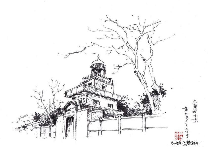 十大顶级钢笔画速写,钢笔速写100幅图片