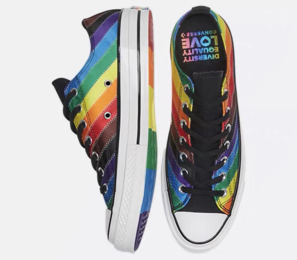 匡威chuck70彩虹,匡威十周年彩虹限定