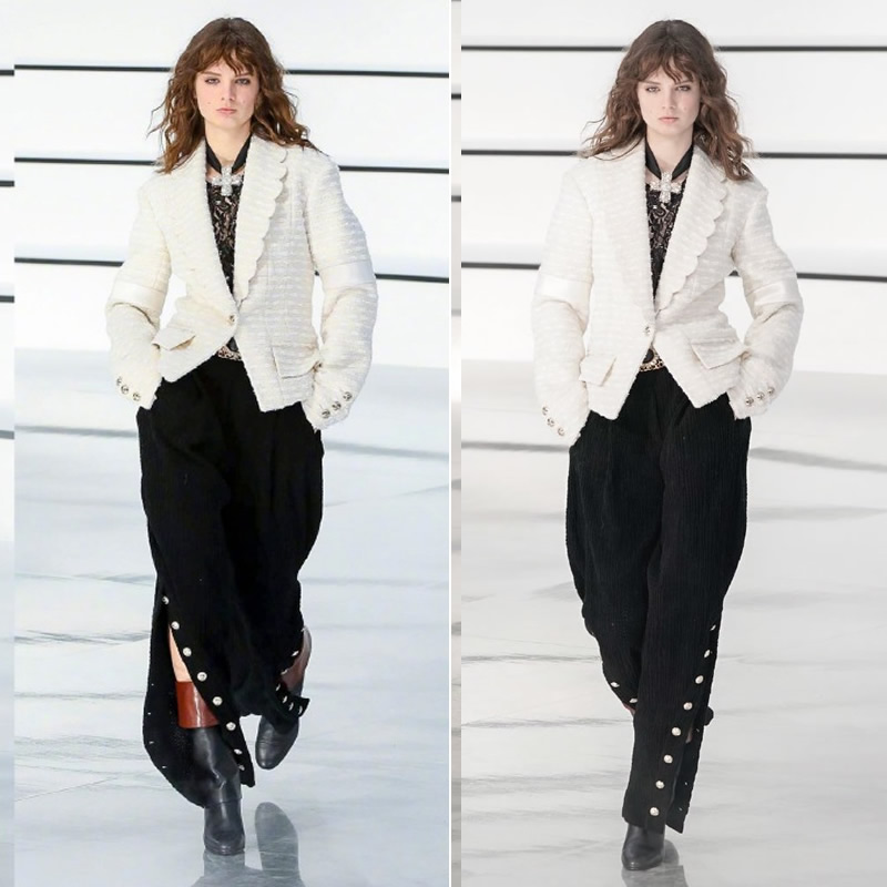 chanel秀款透明雨靴黑白两色 (chanel2017早秋鞋子)