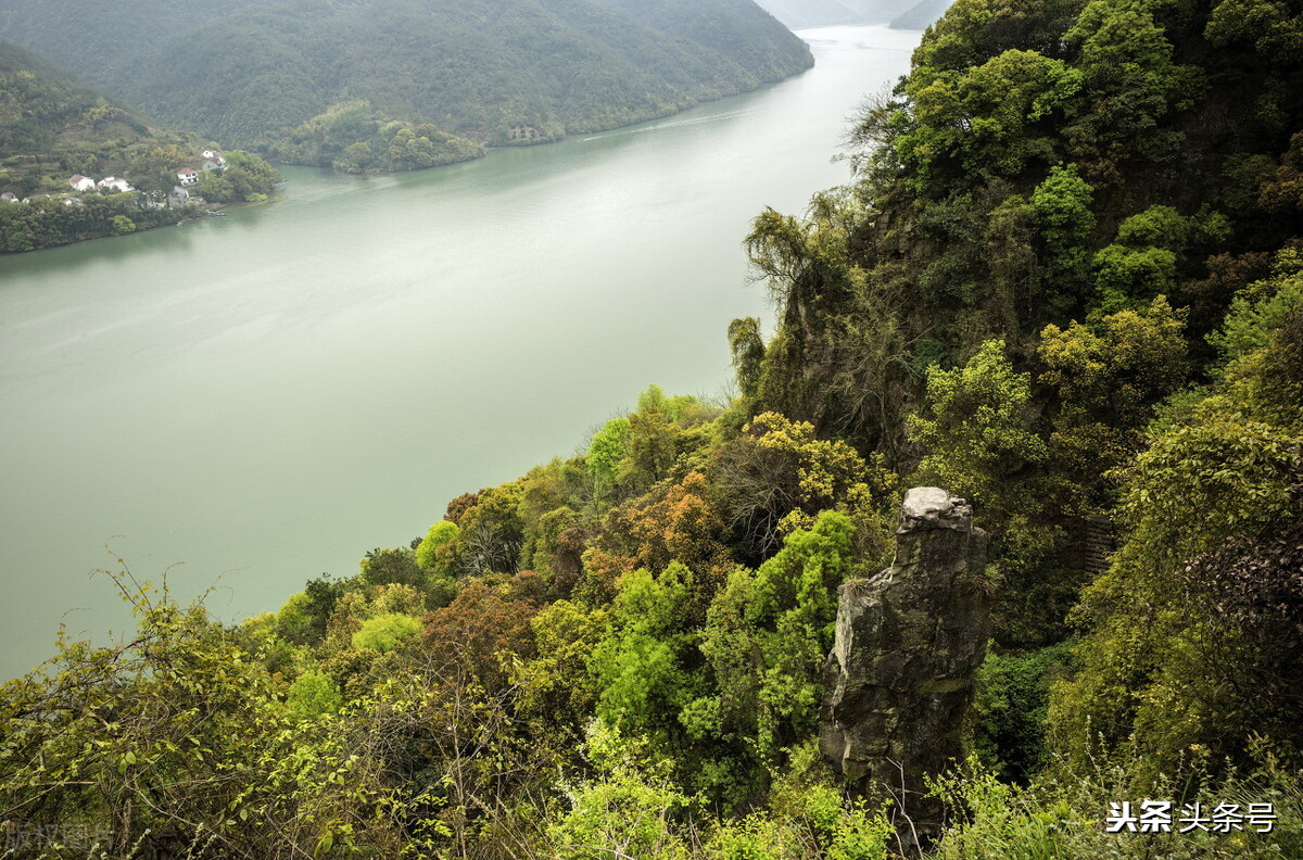 富春江一线江景,杭州钱塘江富春江