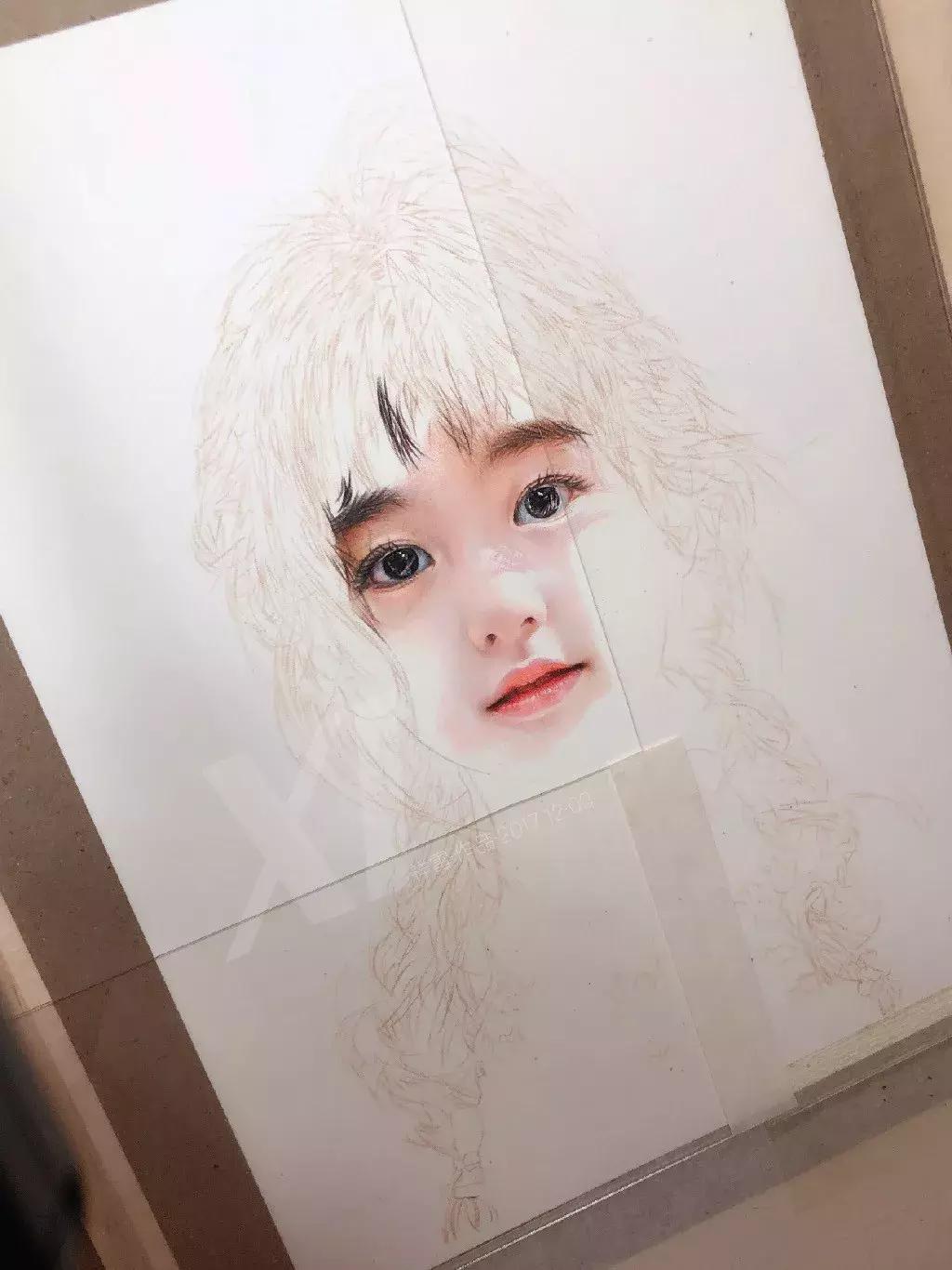 惊艳的彩铅画兔子,惊艳唯美的彩铅画