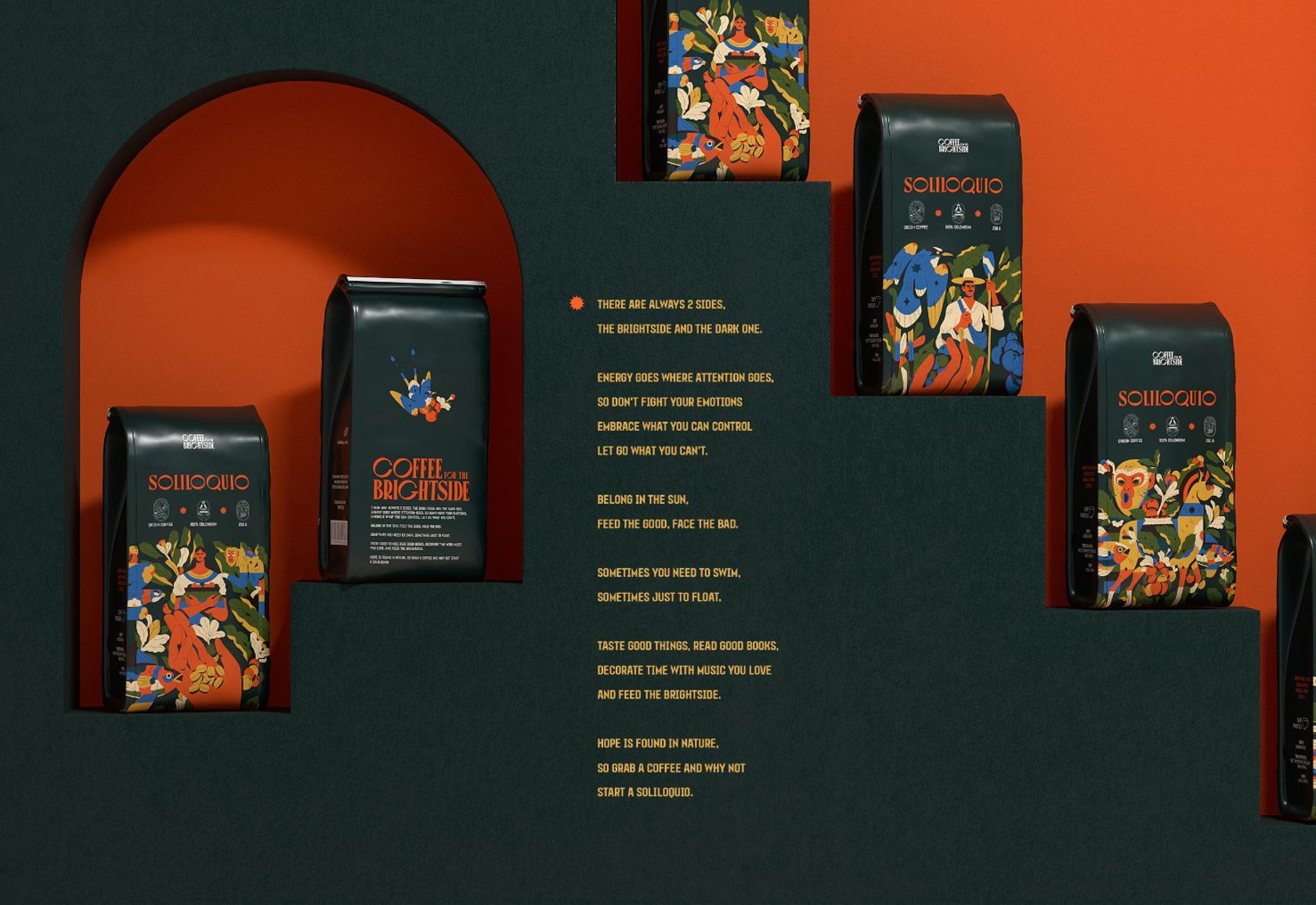 SoliloquioCoffee哥伦比亚咖啡品牌设计via:CristianGonzález​​​​