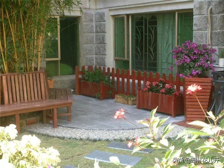 阳台花箱景观设计,景观花架花箱设计