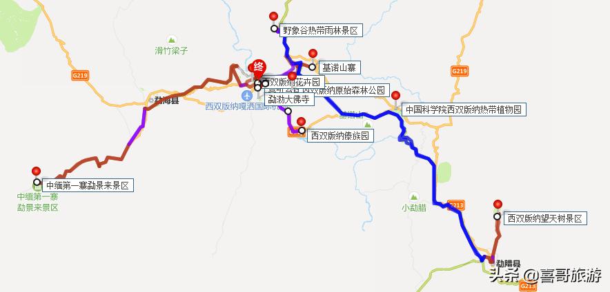 西双版纳傣族自治州旅游攻略路线,西双版纳傣族自治州勐腊县自驾游