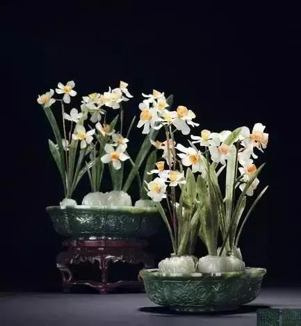 故宫里的玉石盆景,故宫景泰蓝盆景欣赏