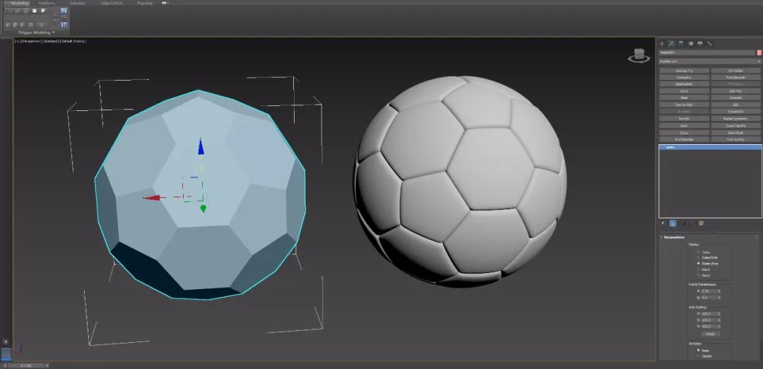 3d足球模型制作教程,3dmax足球建模