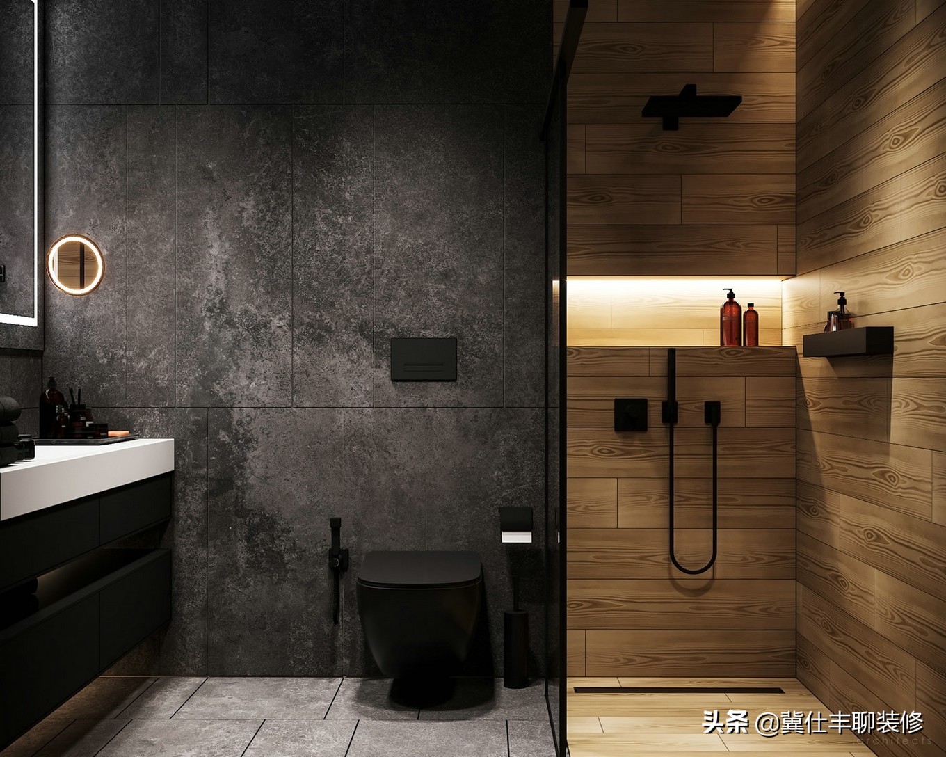 在这个68㎡的时尚家,玻璃才是主角