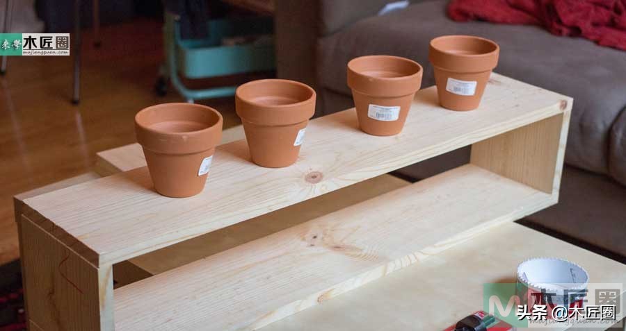 自制花盆架,手工花盆怎么装饰