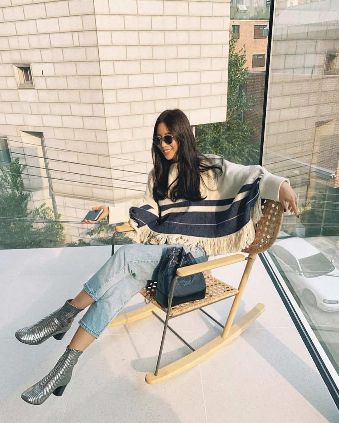 欧美时尚博主穿搭示范冬,韩系慵懒风冬季穿搭博主