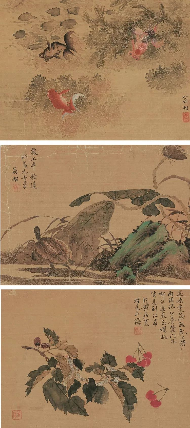 清代花鸟鱼虫画,清代国画名家花鸟鱼虫