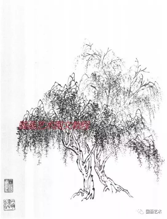 老春山水画基础技法,中国山水画技法教学王岳岗