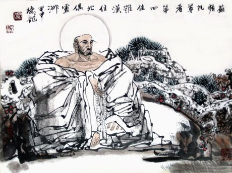 佛教十八罗汉都是修成正果的凡人,十八罗汉中迦叶尊者图片