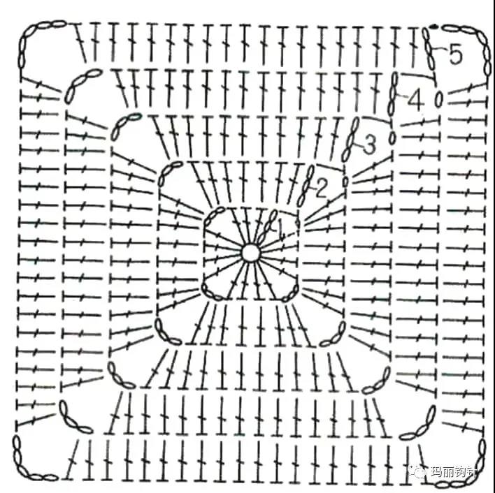 梯形方块钩织与拼接,几何图形拼接图案大全