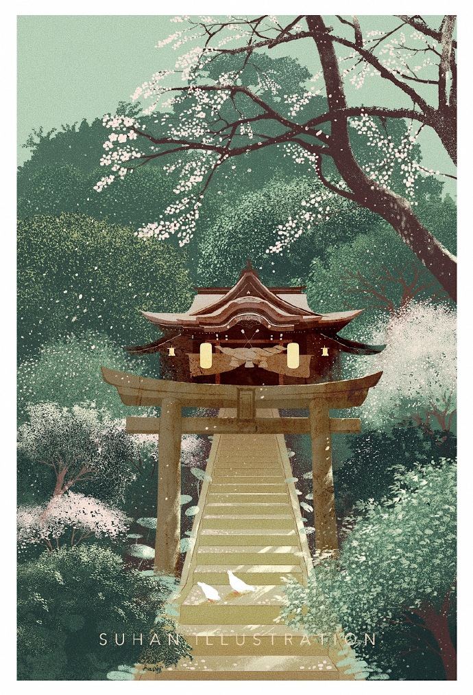 插画师有代入感有意境的作品,唯美插画中国