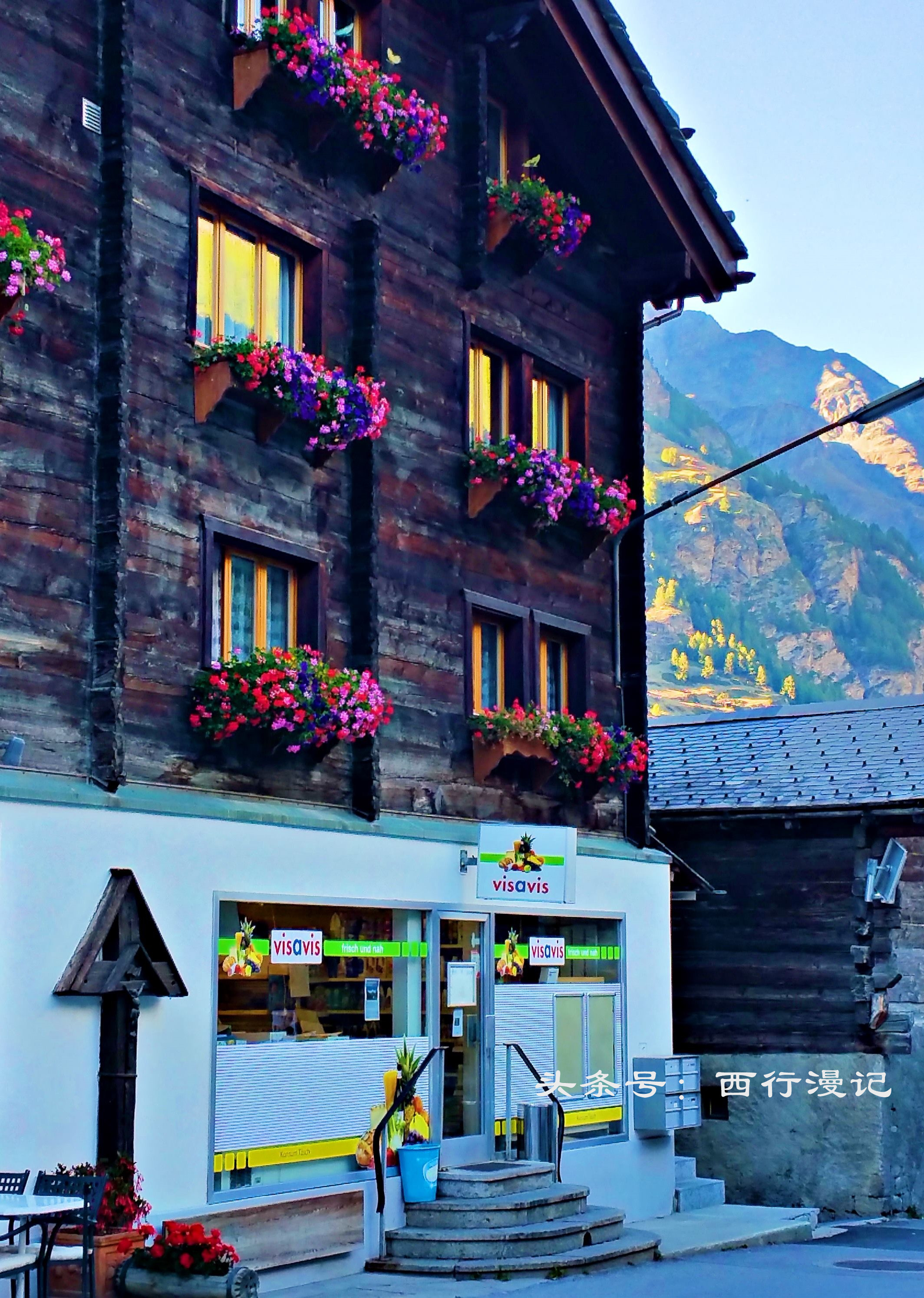 瑞士风景绝美的山,瑞士绝美的山村风光