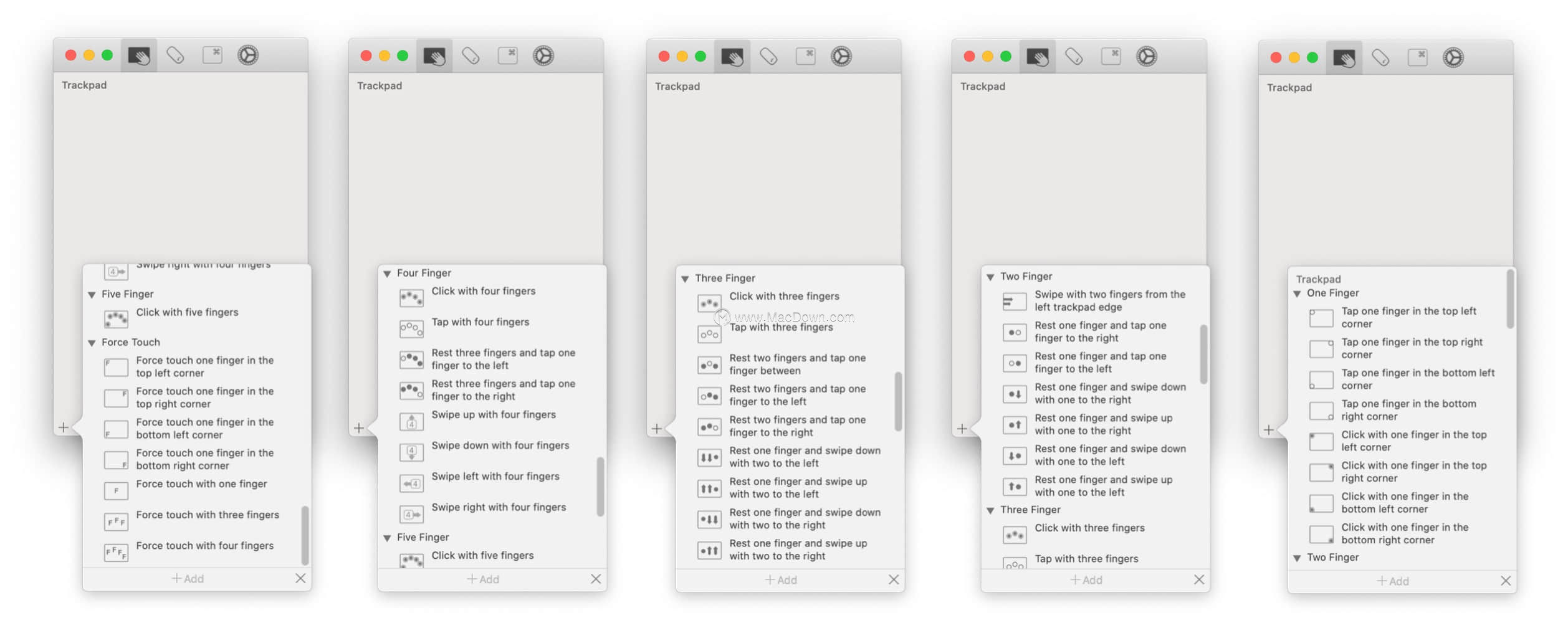 mac触控板最大化手势,mac触控板手势操作演示不能实现