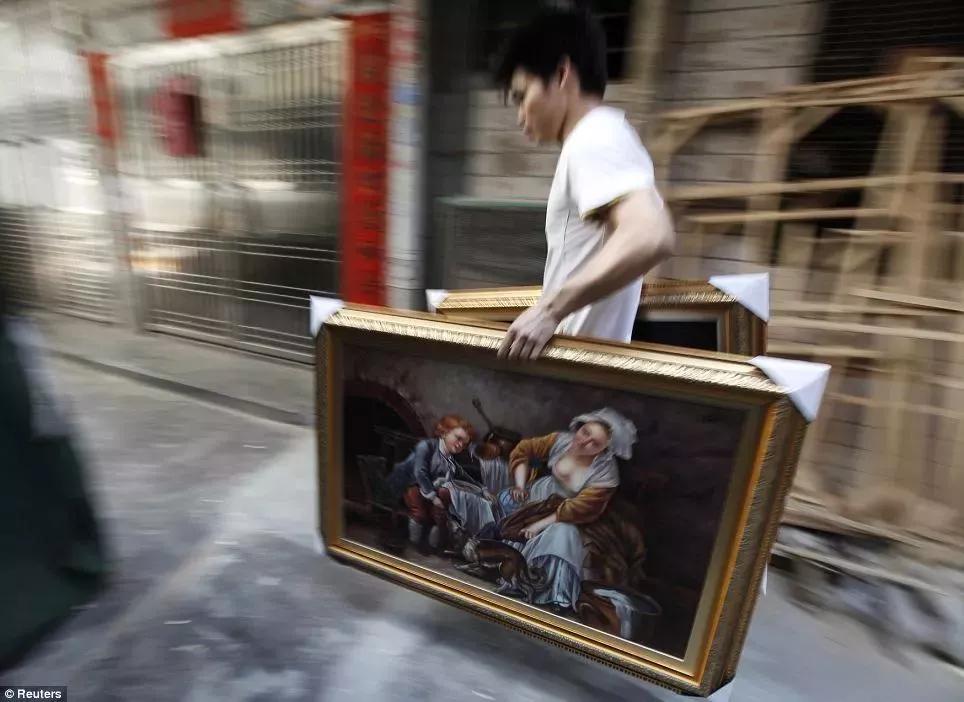 中国最大的仿制油画,高仿的赝品画