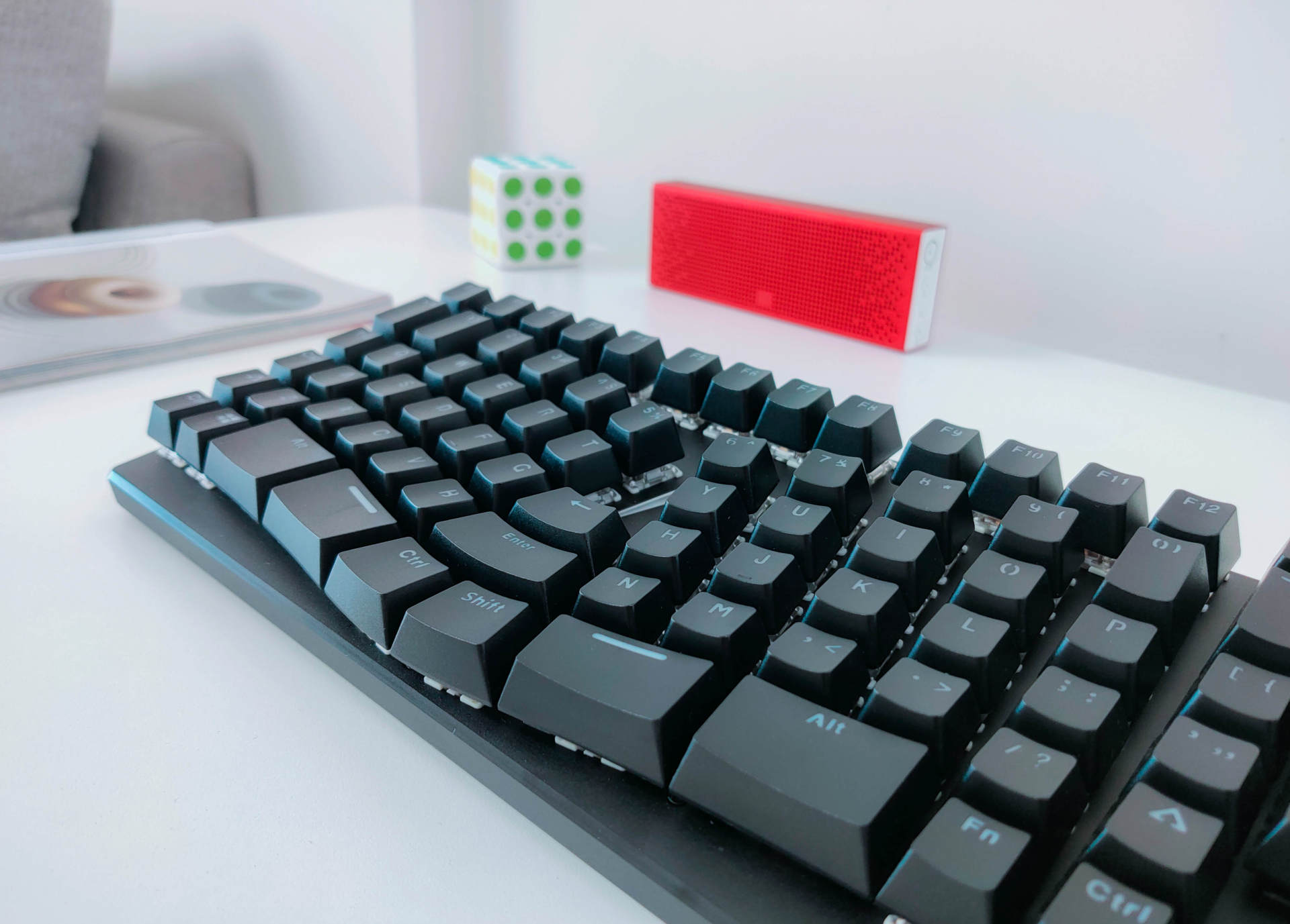 x-bows人体工学机械键盘试用体验,x-bowslite人体工程学键盘