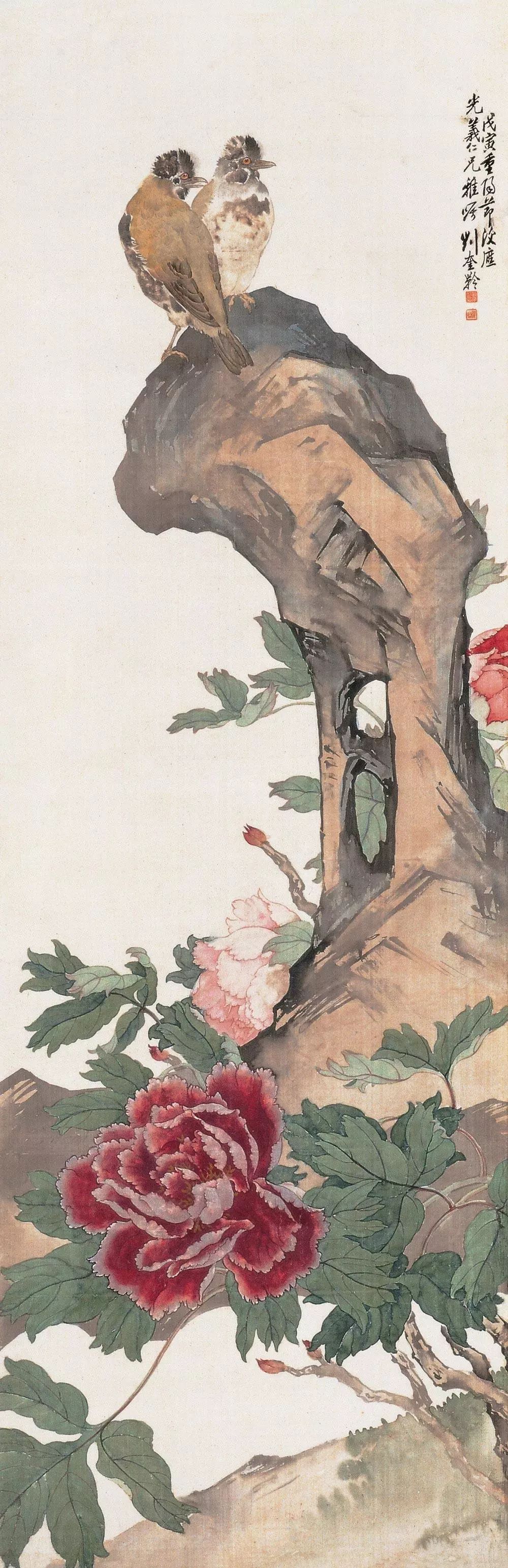 100幅精美写意牡丹画,名家大写意画牡丹作品图片