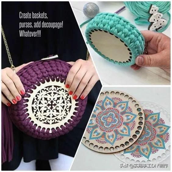 各种圆包包的钩织教程,多种漂亮包包的钩织图解