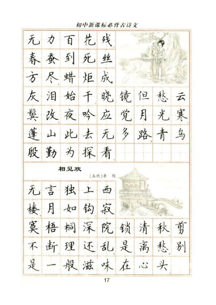 卢中南钢笔楷书皇甫诞碑,卢中南楷书成语字帖