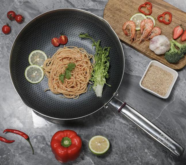 德国双立人铸铁炒锅,德国双立人双耳炒锅