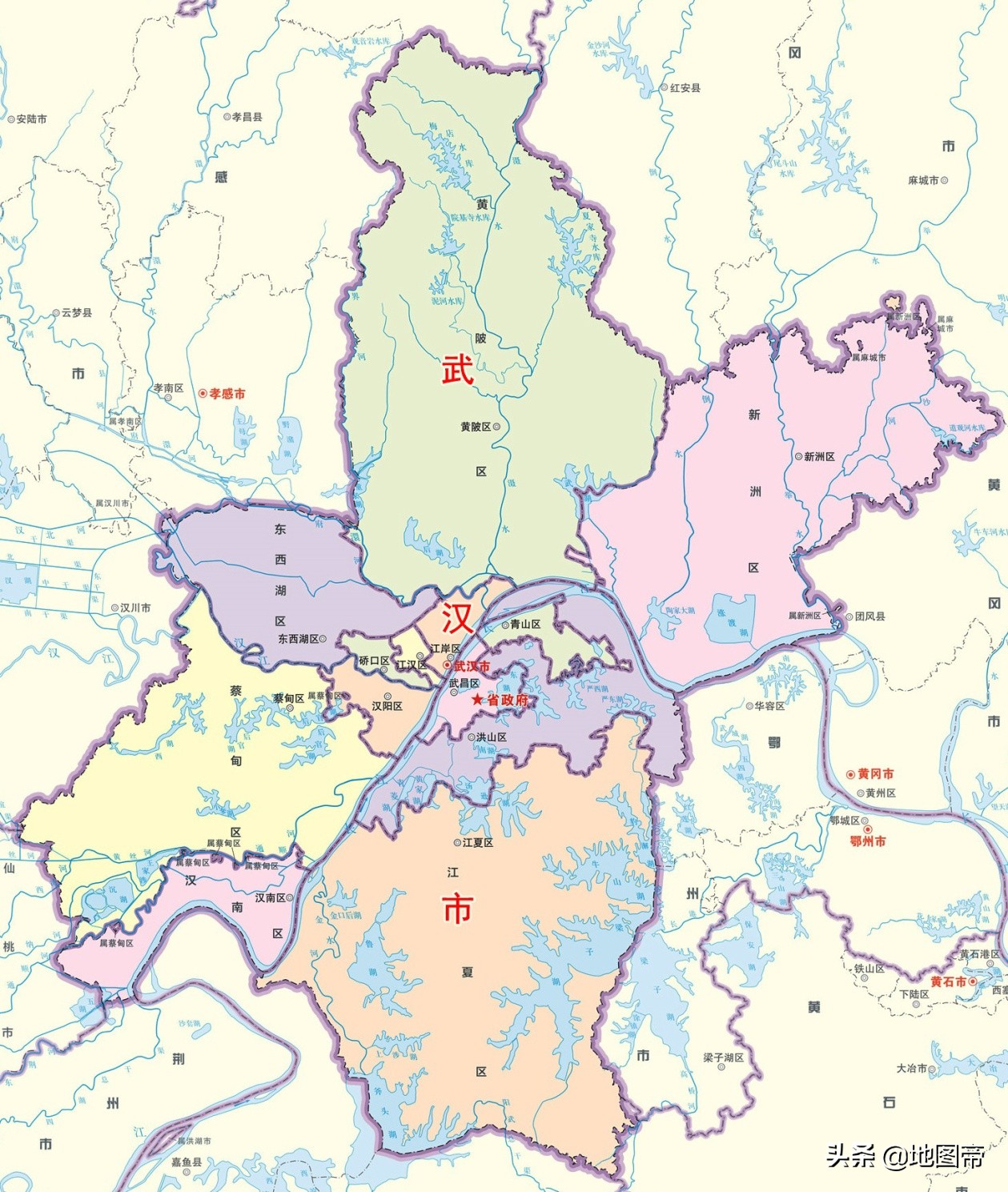 武汉有汉口吗,武汉武昌区和江汉区