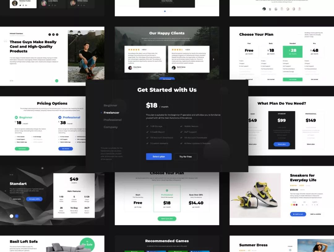 高质量素材模板网站,高质量网站模板