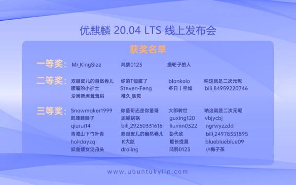 以梦为码，众智未来—优麒麟20.04线上发布会圆满举行