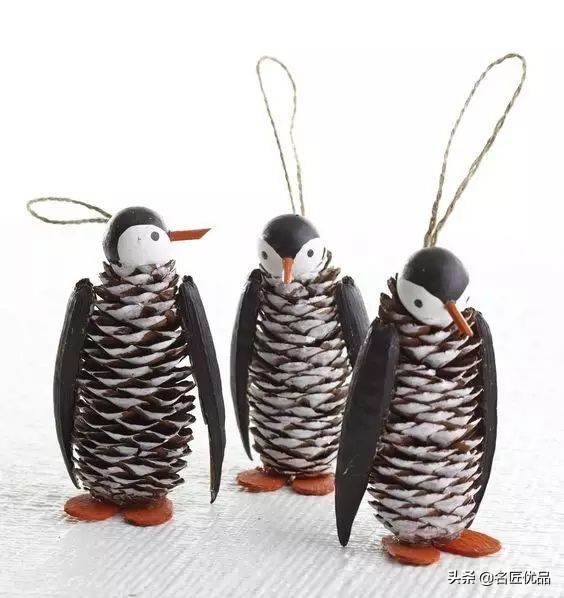 松塔创意手工实用又好看,松塔创意手工动物