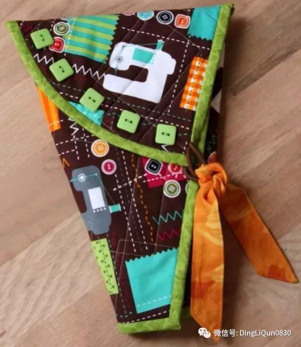 手工布艺挂墙收纳包,剪刀包收纳定制