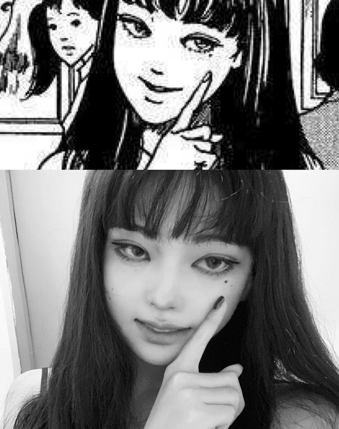 当现实突破了次元壁，想做妲己的主人，真人妹子与等身少女神同框