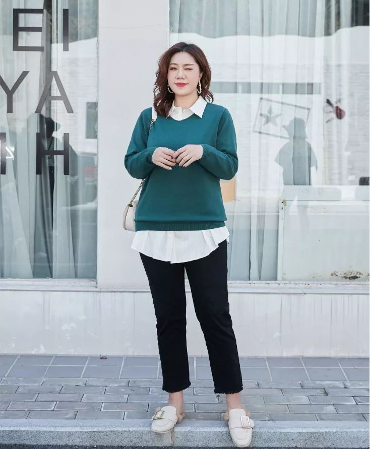 胖mm短款开衫毛衣怎么搭配好看,胖妹子穿什么毛衣好看